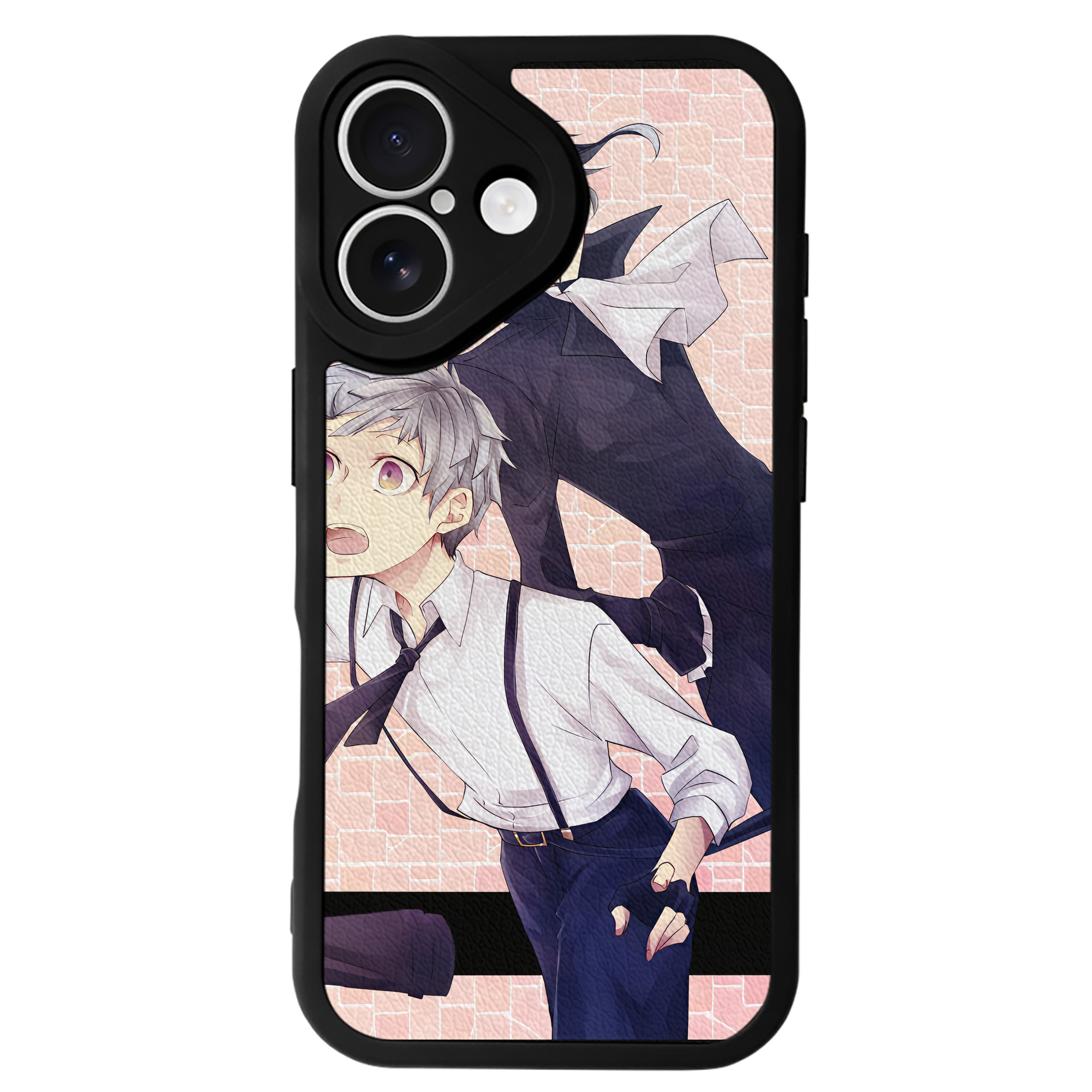 （画像用） 文豪ストレイドッグス Bungo Stray Dogs 【iPhone 16シリーズ対応】シリコンスマホケース（レザー調） 材質：シリコン